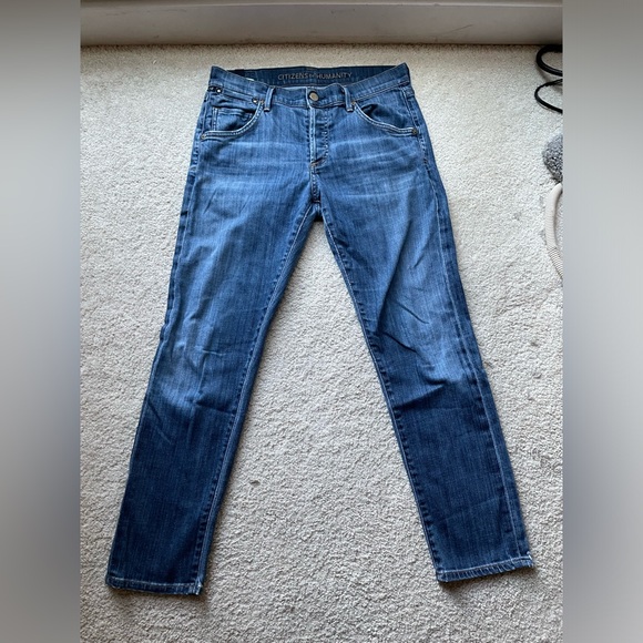 Citizens of Humanity Straight Leg, Button Fly Blue Jeans, Size 24 - Picture 1 of 8